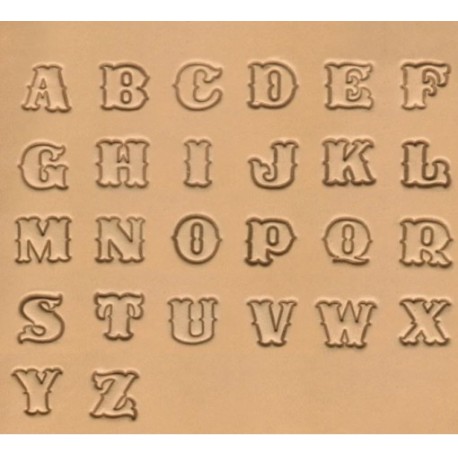 ALFABETO 3/4" 8131 LETRA SCRIPT (19MM APROX)