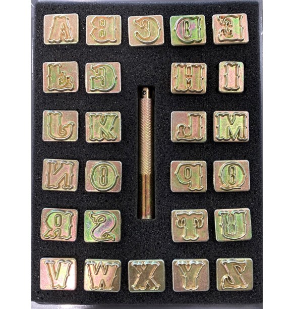 ALFABETO 3/4" 8131 LETRA SCRIPT (19MM APROX)
