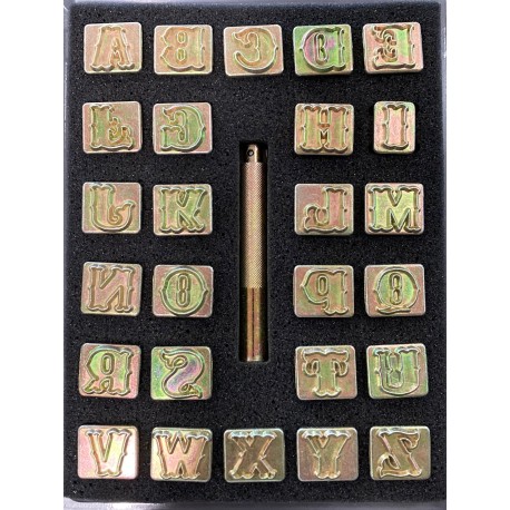 ALFABETO 3/4" 8131 LETRA SCRIPT (19MM APROX)