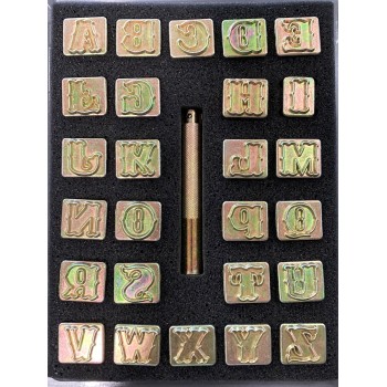ALFABETO 3/4" 8131 LETRA SCRIPT (19MM APROX)