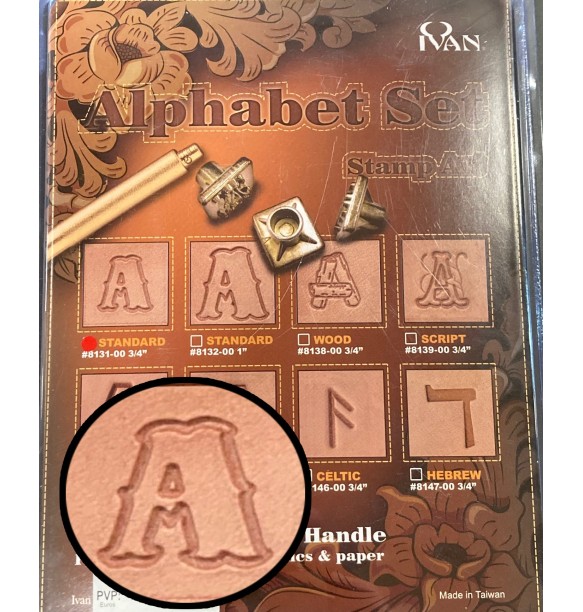 ALFABETO 3/4" 8131 LETRA SCRIPT (19MM APROX)
