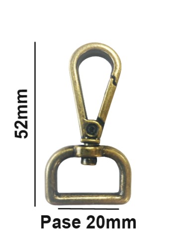 MOSQUETON BOLSO ZAMACK 7200/20mm