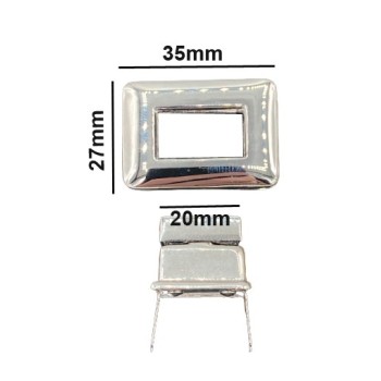 BROCHE TORNIQUETE MOD. RECTANGULAR 20 27066