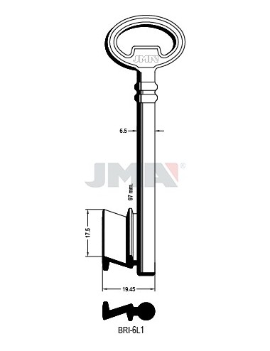 LLAVE JMA GORJA BRI 6L-1