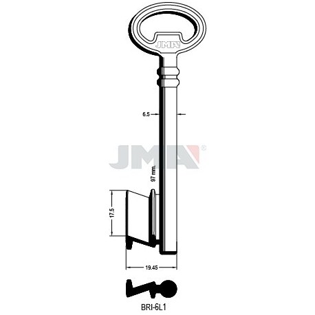 LLAVE JMA GORJA BRI 6L-1