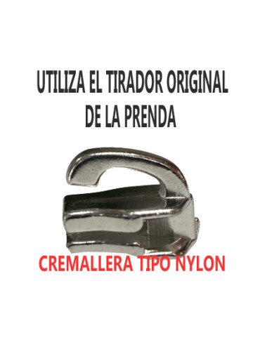 CURSOR SIN TIRADOR CREMALLERA NYLON N5 LIBRE
