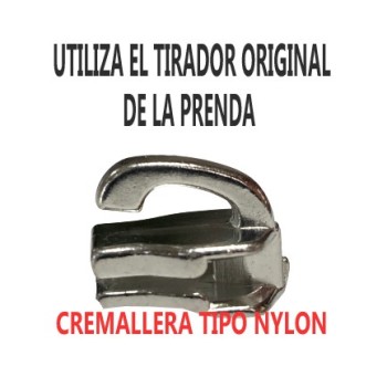 CURSOR SIN TIRADOR CREMALLERA NYLON N5 LIBRE