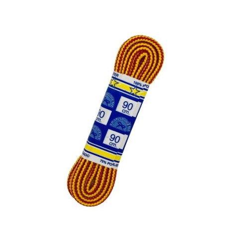 CORDONES TRANSPARENT GRUESO 168/090CM. ROJO/AMARILLO