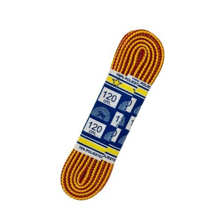 CORDONES TRANSPARENT GRUESO 168/120CM. ROJO/AMARILLO