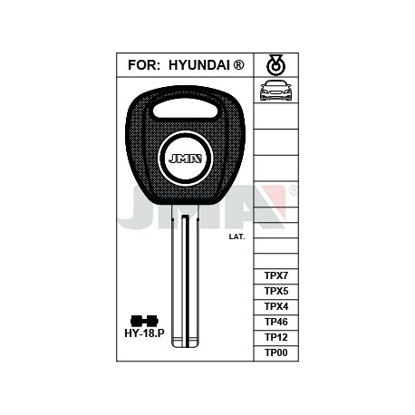 LLAVE JMA TP 00 HY 18.P