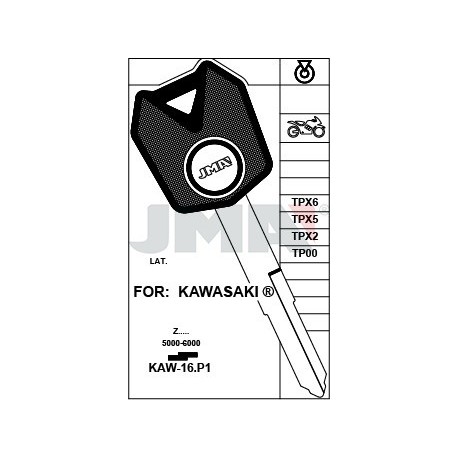 LLAVE JMA TP 00 KAW 16.P1