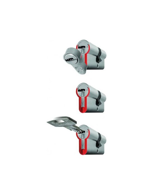 MAUER DOBLE CILINDRO ELITE 2 -RED LINE- 41X51 NIQ