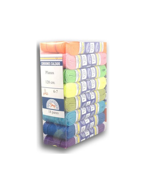CORDONES TRANSPARENT PLANO/090  SURTIDOS (18PARES)