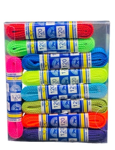 CORDONES TRANSPARENT PLANO/090  SURTIDOS (18PARES)