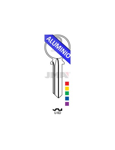 LLAVE JMA ALUM. U 6D