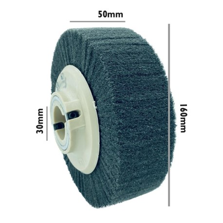 RODILLO FIBRA SCOTCH GRIS 160x50 EJE 30