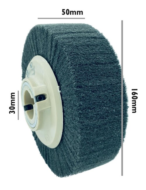 RODILLO FIBRA SCOTCH GRIS 160x50 EJE 30