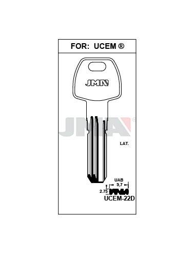 LLAVE JMA SEGUR. UCEM 22D LATON