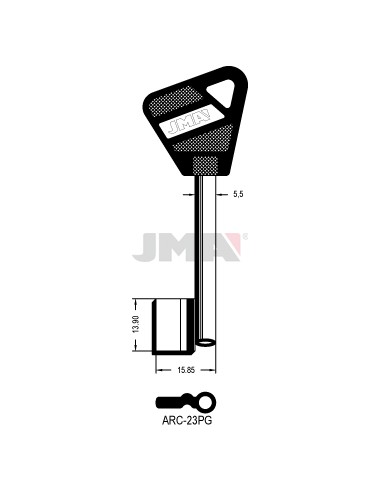 LLAVE JMA GORJA ARC 23P G