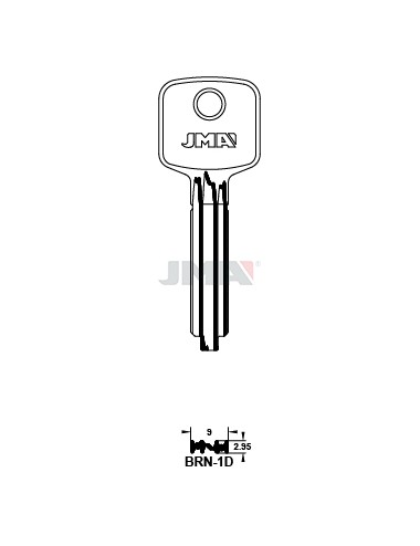 LLAVE JMA SEGUR. BRN 1D