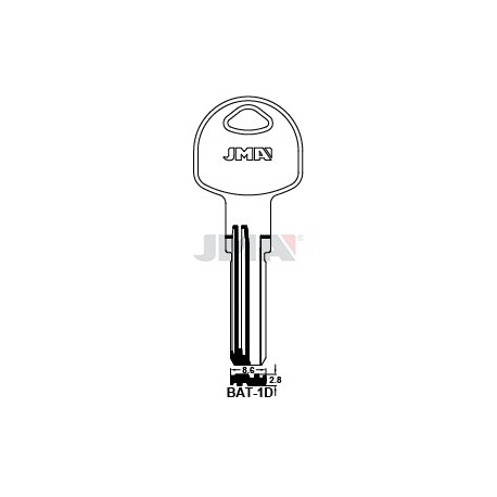 LLAVE JMA SEGUR. BAT 1D LATON