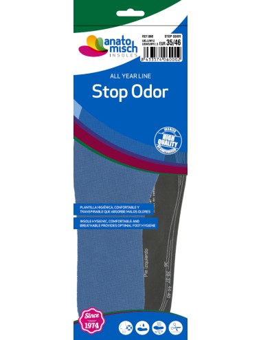 PLANTILLAS ANATOMISCH STOP ODOR RECORTABLE 060