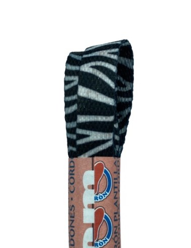 CORDONES CALZADO FANTASIA 120CM CEBRA (PAR)