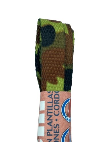 CORDONES CALZADO FANTASIA 120CM CAMUFLAJE (PAR)