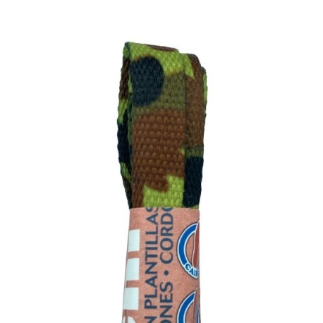 CORDONES CALZADO FANTASIA 120CM CAMUFLAJE (PAR)