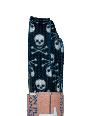 CORDONES CALZADO FANTASIA 120CM CALAVERA (PAR)