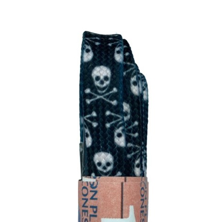 CORDONES CALZADO FANTASIA 120CM CALAVERA (PAR)