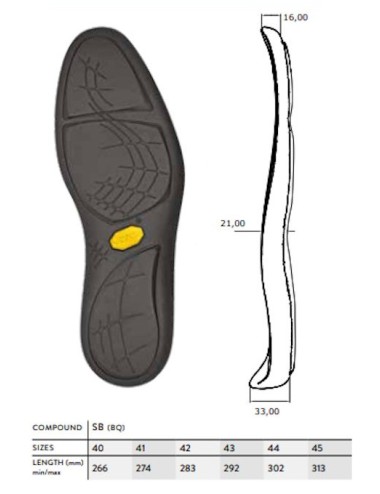 PISO VIBRAM 2141 PELICAN NEGRO (PAR)