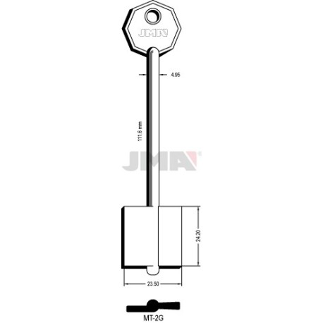 LLAVE JMA GORJA MT 2G