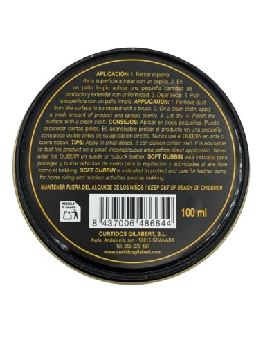 GRASA PARA EL CUERO SOFT NEUTRA 100ML