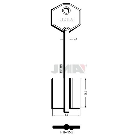 LLAVE JMA GORJA PTN 15G