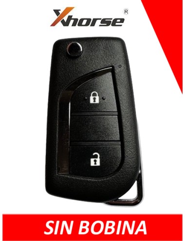 XH05RC - TELEMANDO PLEGABLE 2 BOTONES XHORSE TIPO TOYOTA SIN BOBINA