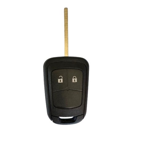 CARCASA OP4CC2  -P/ OPEL U02100-2BA - OP10KS (FIJA 2 BOTONES BLANCO)