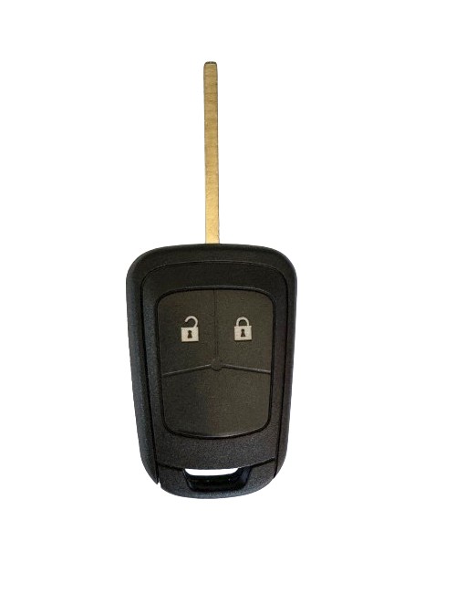 CARCASA OP4CC2  -P/ OPEL U02100-2BA - OP10KS (FIJA 2 BOTONES BLANCO)