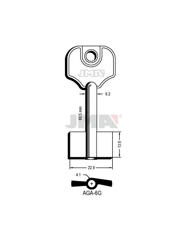 LLAVE JMA GORJA AGA 6G