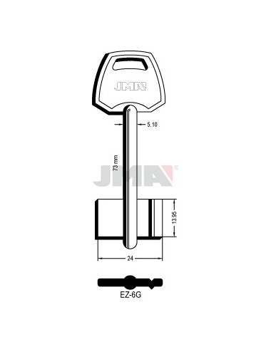 LLAVE JMA GORJA EZ 6G