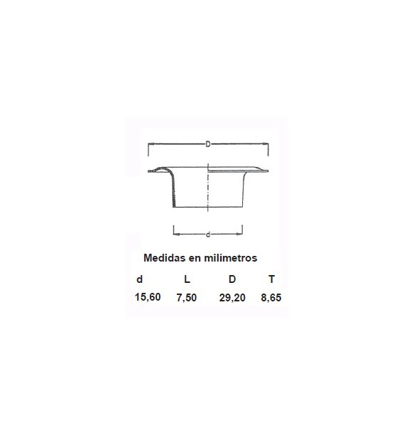 OLLAOS LATON 115/30 (Bolsa 500 uds.) CON ARANDELA