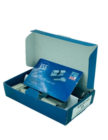 BASI CILINDRO SEGURIDAD DOBLE EMBRAGUE LEVA CORTA 40X50 NIQ