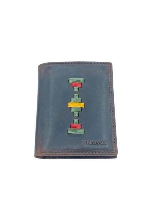 CARTERA BILLET. MARISMA PIEL BORDADA 73403
