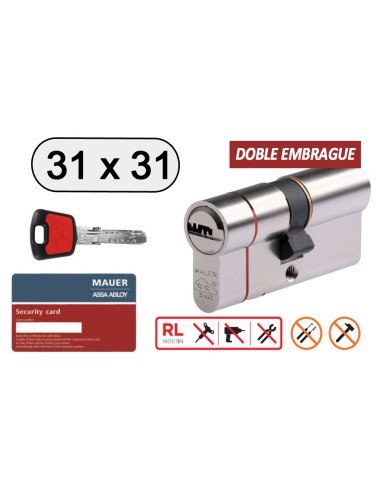 MAUER CILINDRO DOBLE EMBRAGUE ELITE 2 -RED LINE- 31X31 LAT