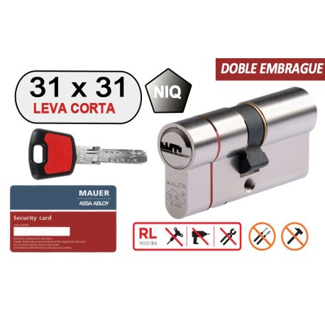 MAUER CILINDRO DOBLE EMBRAGUE ELITE 2 -RED LINE- 31X31 N LC
