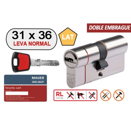 MAUER CILINDRO DOBLE EMBRAGUE ELITE 2 -RED LINE- 31X36 LAT
