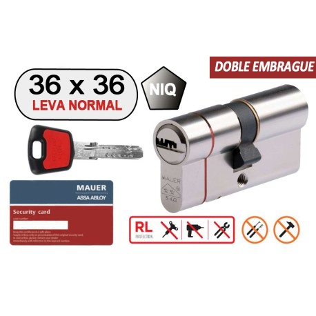 MAUER CILINDRO DOBLE EMBRAGUE ELITE 2 -RED LINE- 36X36 NIQ