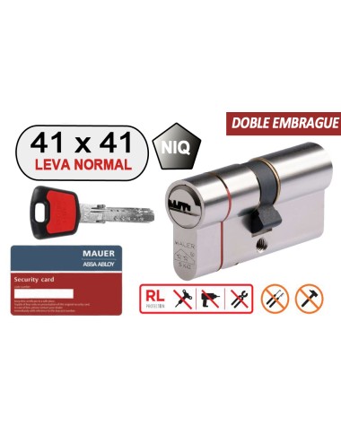 MAUER CILINDRO DOBLE EMBRAGUE ELITE 2 -RED LINE- 41X41 NIQ