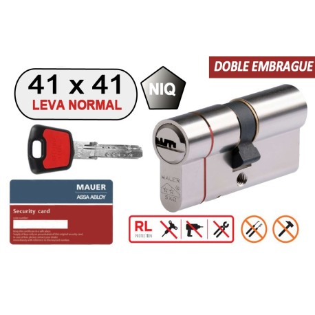 MAUER CILINDRO DOBLE EMBRAGUE ELITE 2 -RED LINE- 41X41 NIQ
