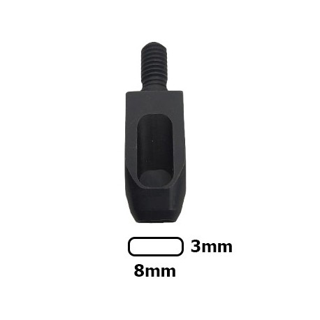 BOQUILLA PARA PERFORAR A MAQUINA OVAL. 06 * 3 MM